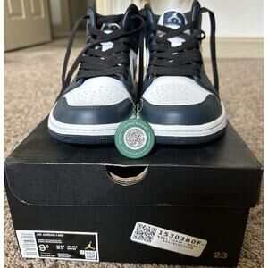 Nike Air Jordan 1 Mid Armory Navy/White-Black 554724-411 Mens Size 9.5 Authentic